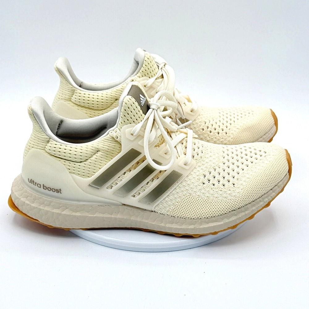 Adidas Ultraboost 1.0 Size 7 Womens Off White/Metallic/Vanilla JS1265, NEW